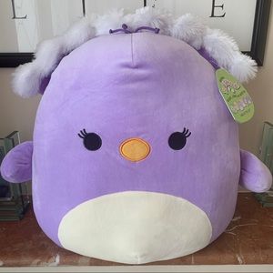 Squishmallows 16” ELINA THE PURPLE PEACOCK 🎁NWT